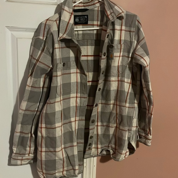 Women’s Carhartt Loose Fit flannel size Large - Picture 1 of 4
